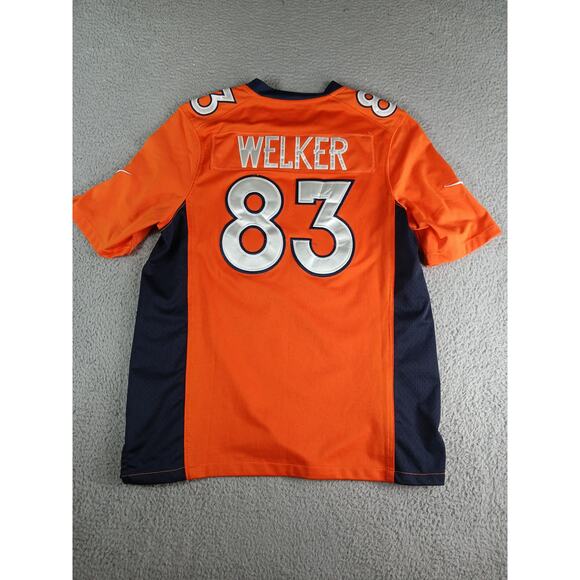 Nike On Field Denver Broncos Wes Welker NFL Jersey Mens Medium Orange #83 - Picture 6 of 8